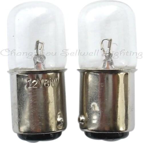 Free Shipping 12v 8w Ba15d T16x39 Good!miniature Bulbs Lighting A338