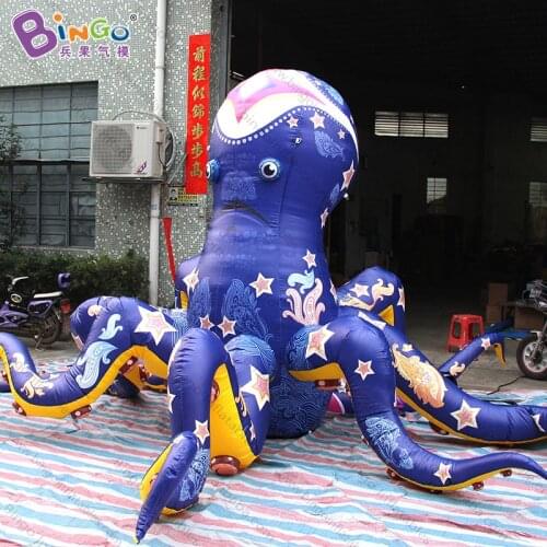 Free shipping 5m/10m giant inflatable octopus model with digital printing for advertising blow up squid replica for decoration