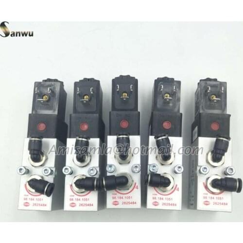 Free Ship 5 Uint/Lot 98.184.1051 4/2-Way Valve SM102 CD102 SM74 SM52 Offset Machine Replacement Parts For Heidelberg