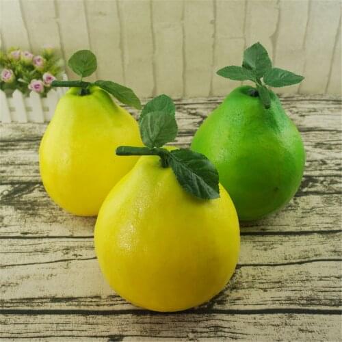 Big shaddock Grapefruit pomelo fake furit props photography photo teaching toys festive party shop store decor faux fruit model