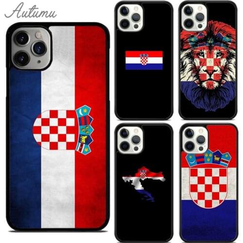 Croatia Flag Phone Case for iPhone 11 12 Pro Max mini X XR XS SE 2020 5 6S 7 8 Plus Samsung Galaxy S8 S9 S10 Cover shell