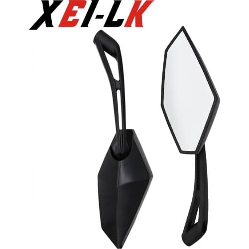 Black Rear View Mirror For SUZUKI GSR400 GSR600 GSX1300BK B-KING SFV650 SV1000 SV650N Monster 600 620 696 695 1100 1000 750 800