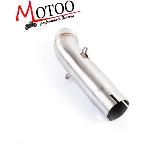 Motorcycle Exhaust middle pipe Round Muffler for HONDA CB400 Slip-On all year