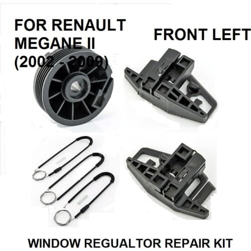 CAR WINDOW REGULATOR REPAIR KIT FOR RENAULT MEGANE II 2 FRONT LEFT 2002-2009 NEW