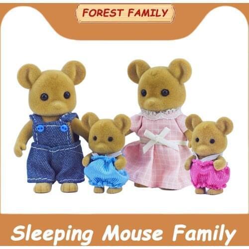 New Dollhouse Furniture 1/12 Miniatures Living Room Kitchen Bathroom Set Action Animal Figurines Diy Collectible Toy For Girls