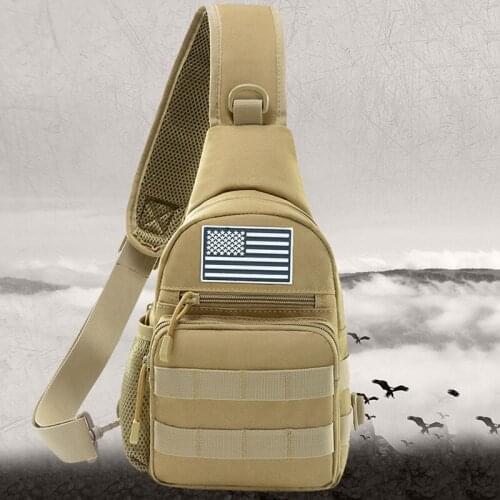 MolleTactical Shoulder Bag Oxofrd Waterproof Bag Fashion Mens Chest Bag Camouflage Sport Sling Fanny Pack Running Crossbody Bag