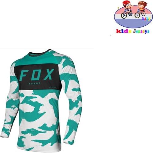 Motorcycle Mountain Team Racing Downhill Jersey MTB Offroad DH MX Bike Jersey Motorcycle Cross Country Mountain Fox Kids Jersey