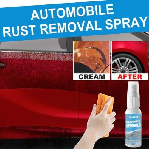 OUHOE 30ml Car Rust Remover Spray Multi-Purpose Metal Surface Chrome Paint Car Maintenance Iron Powder Cleaning Wholesale