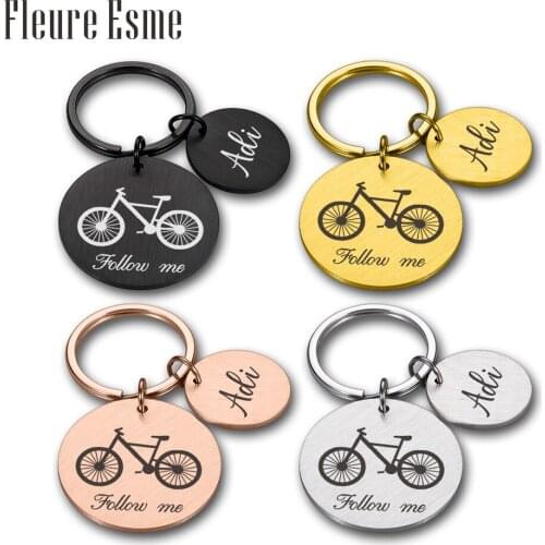 Personalized Keychain Custom Name Keying Jewelry Teacher Family Friends Gift Appreciation Pendant Stainless Steel Accessories