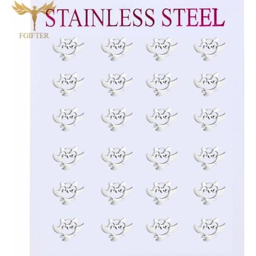 Small Cartoon Animal Earrings For Women Fashion Trend Stainless Steel Owl Earring Lovely Jewelry Children Girl Studs