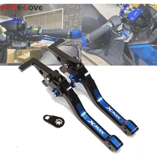 Folding Extendable Parking Brake Levers With Parking Function For YAMAHA XMAX 250 300 125 400 X-MAX 250 300 400 accessories 2022