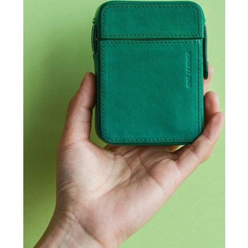 Holds 20pcs Vintage Leather Cigarette Case Cowhide Built-in Pack Portable Personality High Grade Mens Gifts 2020 year
