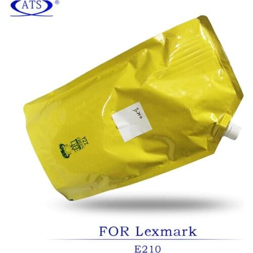 Copier Spare Parts 1PCS 1KG black Toner powder for Lexmark E 210 compatible Printer supplies E210 E-210