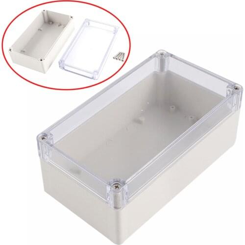 1pc Waterproof Enclosure Case Clear Cover Plastic DIY Electronic Project Instrument Box 158mmx90mmx60mm