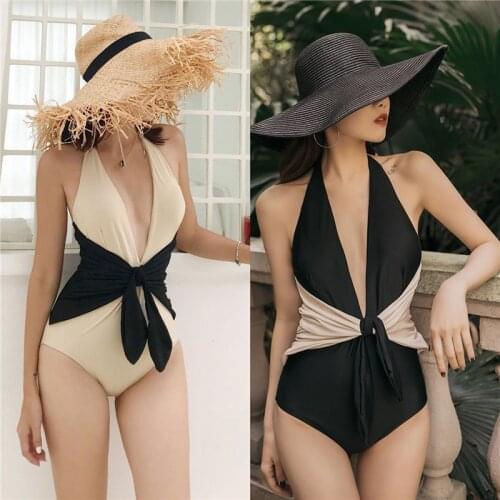 2021 Summer Time Sexy Swimsuit Woman Bikini Romper Backless Off-Shoulder No-Sleeve Bandage Beachwear One Bikini Bathingsuit