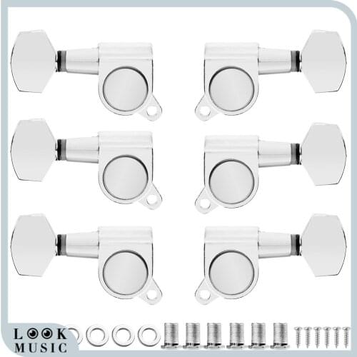3L3R Chrome FD Style Guitar Tuning Pegs Key Tuner Machine Head For Acoustic Electric Guitar Guitarra Accessories Sealed Peg