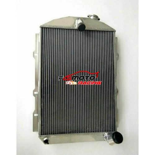 56mm 1939 39 For Chevy Hot/Street Rod 350 5.7 V8 W/Tranny Cooler All Aluminum Racing Radiator