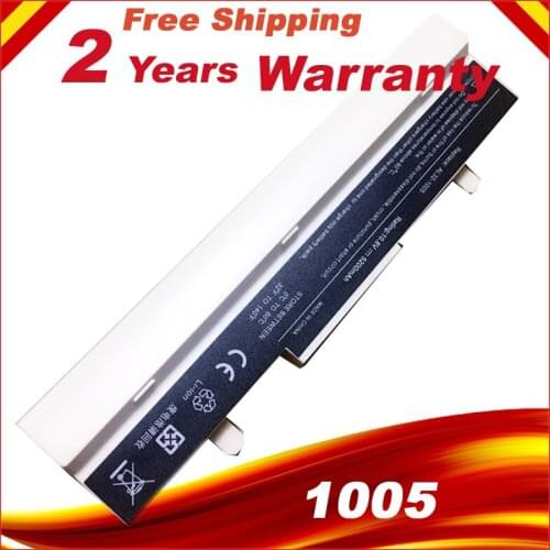 White Laptop battery for ASUS AL31-1005 AL32-1005 ML32-1005 PL32-1005 Eee PC 1001 1005 1005H 1005HA 1101HA 1005PX