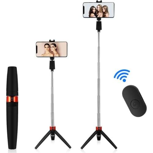 Bluetooth Wireless Selfie Stick Tripod Portable Foldable Monopods With Detachable Bluetooth Remote Control For Smartphones