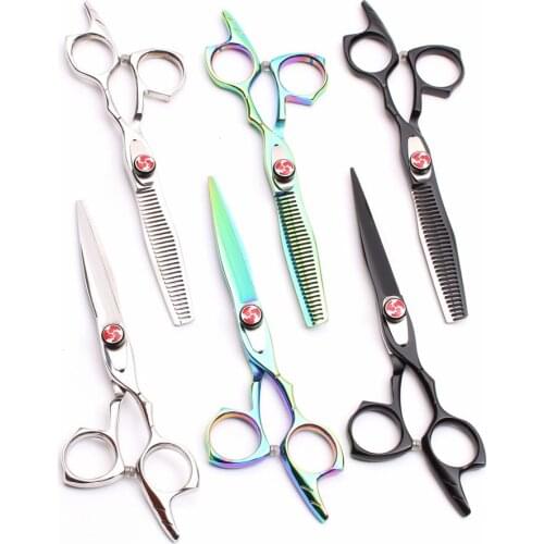 C9017 5.5" Japan 440C Customized Brand Professional Hairdressers Scissors Cutting Shears Thinning Scissors Salon Hair Scissors
