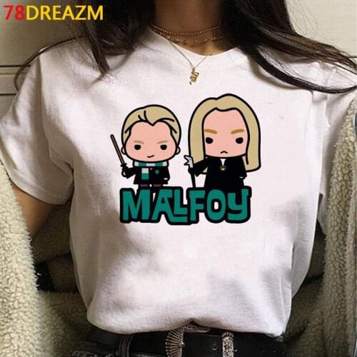 Draco Malfoy summer top women 2021 streetwear ulzzang couple clothes top tees couple clothes aesthetic