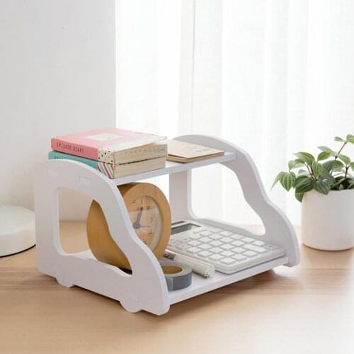 Double-Layer Storage Rack Router Holder Wall Shelves Sundries Organizer Desktop Storage Case Wall Hanging Decor Home Organizer