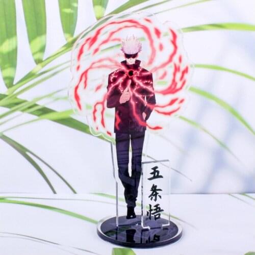 Anime Jujutsu Kaisen Satoru Gojo Character Acrylic Figure Foundation Stand Figures Cosplay Model Holder Topper Toy Gift Prop