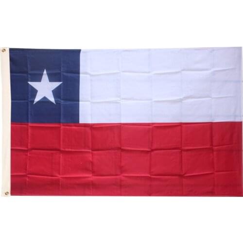 Chile flag 3ft*5ft 90*150cm bandera polyester Flying