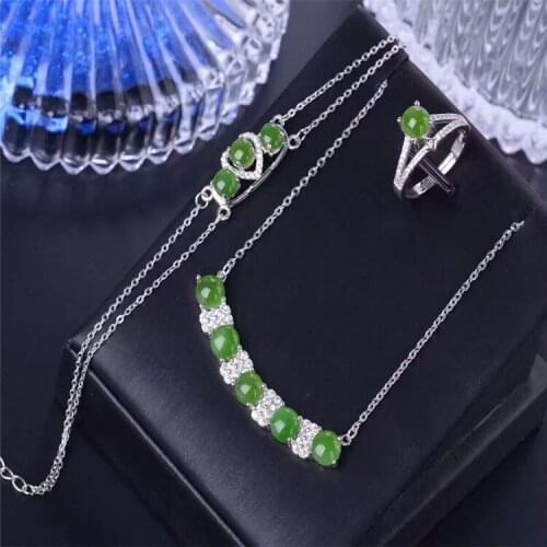 KJJEAXCMY boutique jewelry925 silver Jasper set inlaid jewelry natural jewelry jewelry free shipping ring