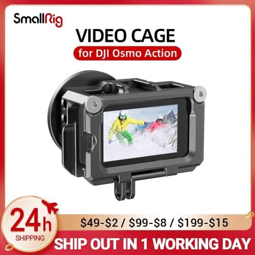SmallRig OSMO Vlogging Video Cage for DJI Osmo Action (Compatible with Microphone Adapter) CVD2475