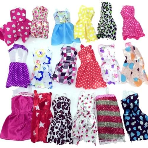 10 Piece Barbie Clothes Set Fashion Barbie Skirt Wedding Dress Barbie House Party Clothes For Barbie Doll Best Girl Gift