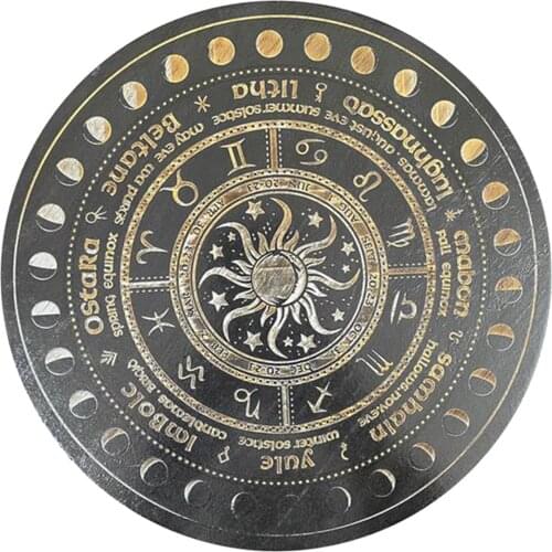 Pendulum Board Carved Astrolabe Altar Pendulum Prayer Ceremony Props Dowsing