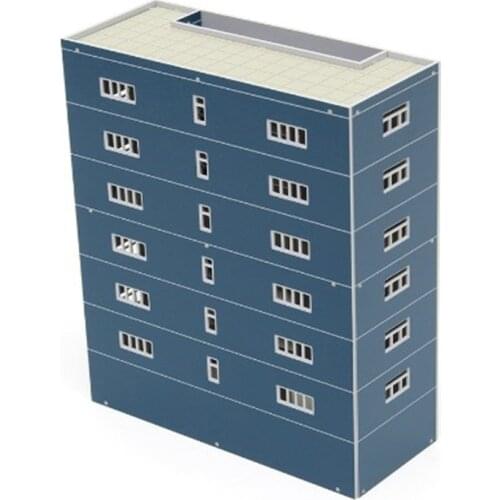 Fashion 1:160 Blue Plastic Apartment Classroom Scenary Layout Model Toy For Outland Model Railway Modern Building Diy Materials