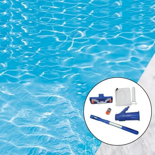 Swimming Pool Cleaning Set Fine Mesh Net Water Vacuum Spray Handle Skimmer Net Fountain Pond Accessories Cleaner Tool US