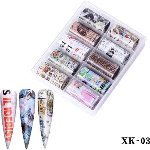 4*100cm French Nails Stickers Holographic Adhesive Decals Nail Art Transfer Foil Stickers 3D Starry Glitter Nails Decoration