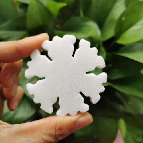 Natural Stone Carved Decors Snowflake quartz crystal Christmas Decors Jewelry Gift