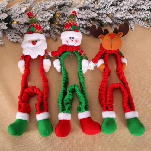 NEW Christmas Computer Monitor Cover 3D Cartoon Flannel Screen Border Protector Christmas Decoration TV Dust Protection Cover