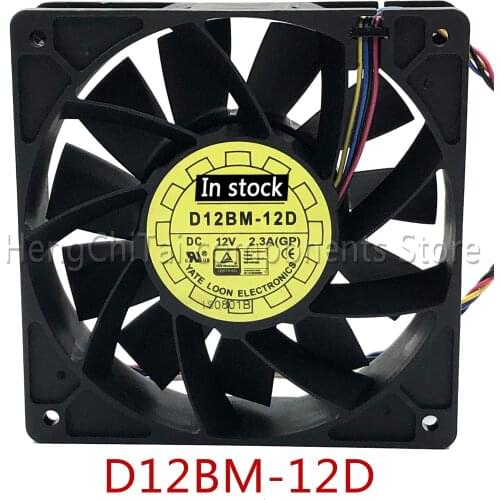 Original new 100% working D12BM-12D ForYLFan 12038 12V 4-Pin PQM Temperature Control Cooling Fan 120mm Max Airflow Rate Fan 2
