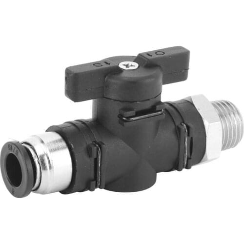 Pneumatic Valve Air Pipe Joint Valve 8mm Air Quick Fitting with BSPP Male Thread