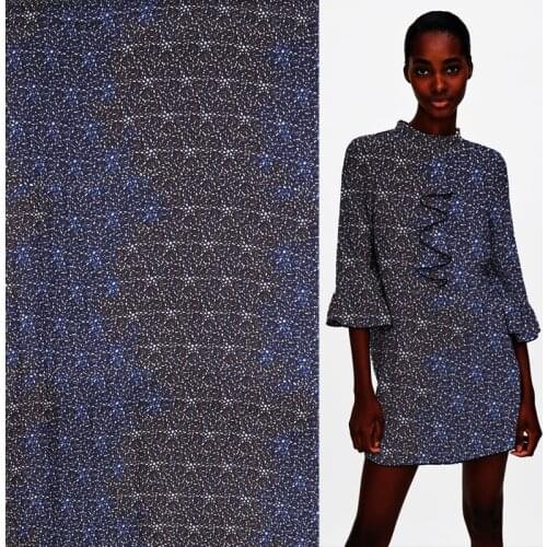 Transparent cool fit for summer dress silk cotton fabric spots print,SCT471