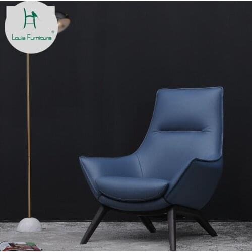 Louis Fashion Living Room Sofas and Luxurious Leather Leisure Living Room Creative Ruichi Furniture Single Sofa Chair Tiger