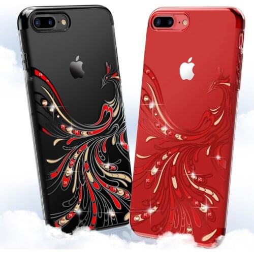 YKSPACE Phoenix Luxury Glitter Case For iPhone 6 6S 4.7" Rhinestone Case Soft TPU Back Jewelled Clear Silicone Cover