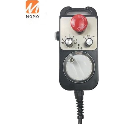 Universal CNC MPG Pendant Hand Wheel 100 Pulse 5V Emergency Stop CNC Router Handwheel