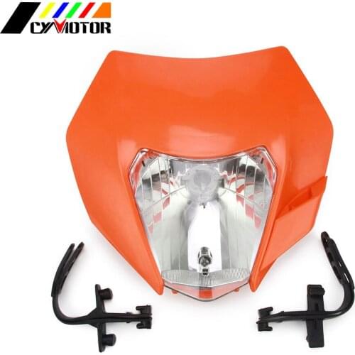 3 color Motorcycle 2016 Universal Headlights Headlamp Fairing For KTM Most Enduro And Supermoto Bike