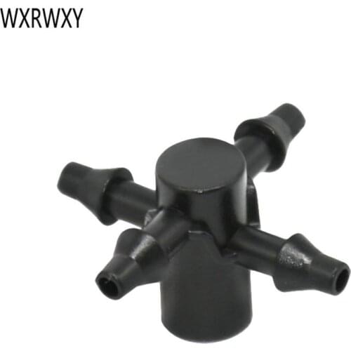 1/8" arrow dropper 4 way cross Connector water splitter dripper Water diverter drip arrow adapter barbed connector 20 pcs