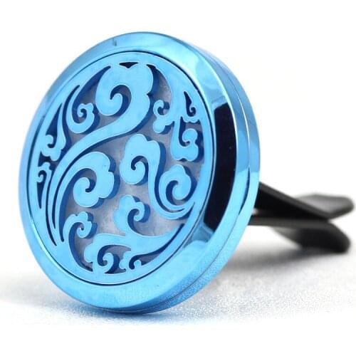 30mm Stainless Steel cloud shape car essential oil aroma aromatherapy diffuser vent clip