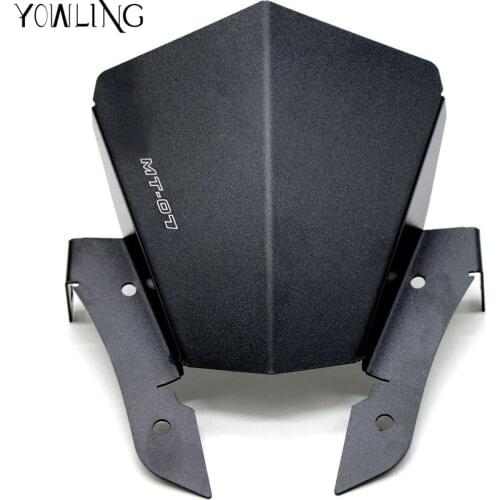 For YAMAHA MT-07 MT07 MT 07 2013 2014 2015 2016 Aluminum Motorcycle Motorbike accessories Windshield Windscreens Wind Deflectors