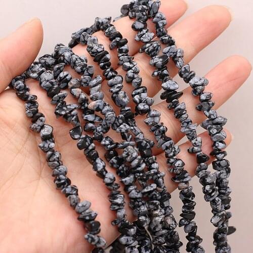 Natural stone Beads Irregular Shaped Snowflow Stone crystal Gravel Beaded For Jewelry Making DIY Bracelet Necklace Accessories
