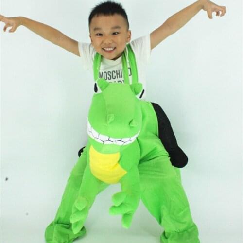 Children Dinosaur Costume Carry Ride on Me Show Clothing Magic Pants Animal Back Drawers Walking Puppet Prosthetic Plush Doll