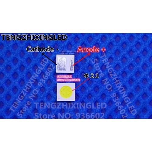 For TCL LED LCD Backlight TV Application LED Backlight DOUBLE CHIPS 2.1W 3V 3030 Φ 2.1 Cool white